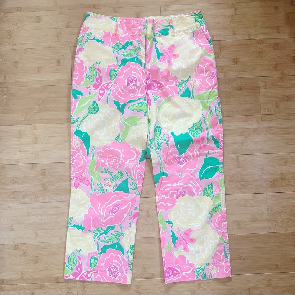 Lilly Pulitzer Shoo Fly Floral Capri Pants - Picture 2 of 4